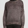 Avant Toi Knitwear | Cashmere And Silk Brushed Turtleneck Sweater In Nero Mushroom Grey