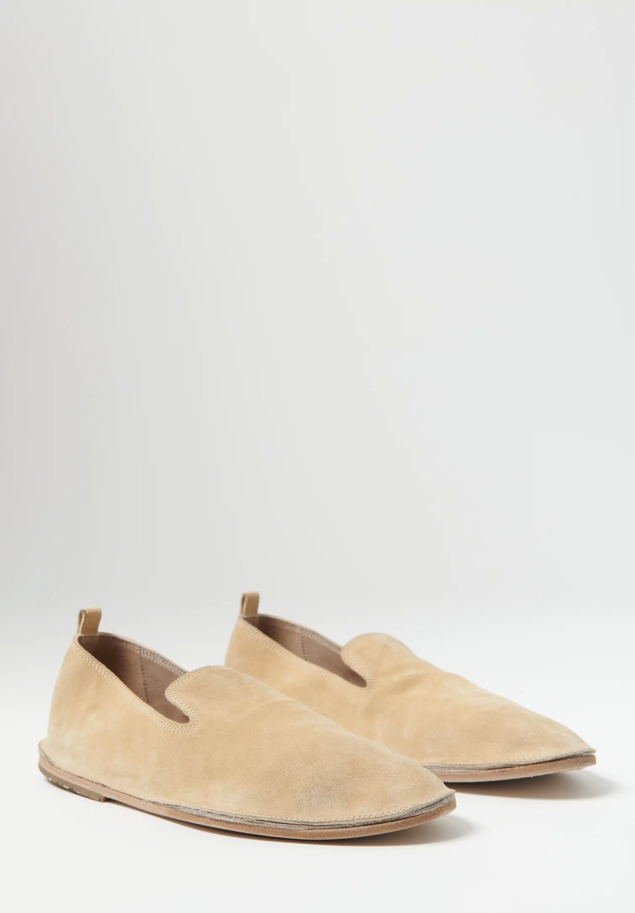 Marsèll Loafers & Slip-Ons | Suede Strasacco Pantofola Shoe In Biscotto Brown