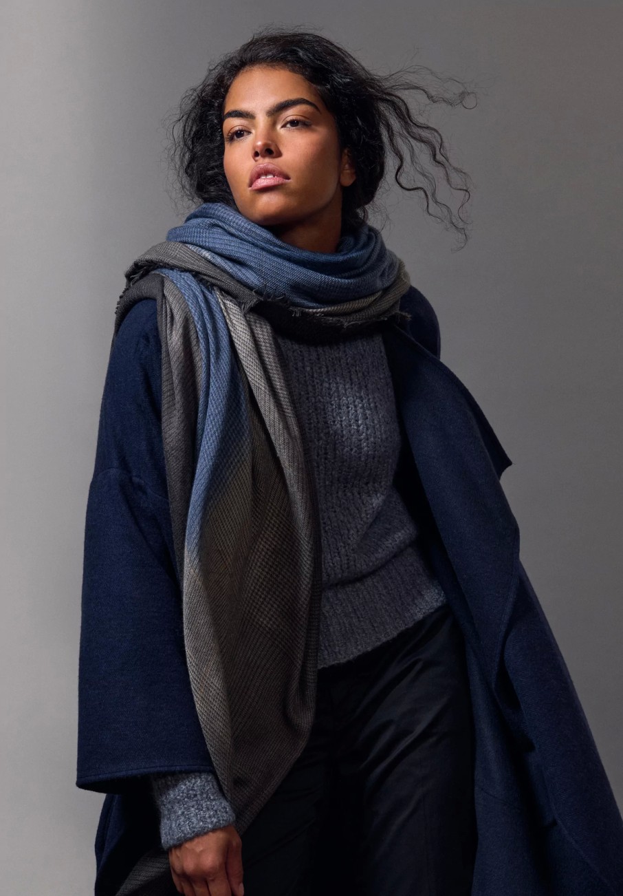 Alonpi Coats & Dusters | Cashmere Open Front Coat In Navy