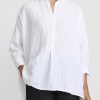 Daniela Gregis Shirts & Blouses | Washed Linen Camicia More Rosella Shirt In Bianco White