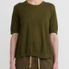 Uma Wang Tops | Cotton T-Shirt In Army Green