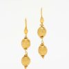 Greig Porter Earrings | 18K Gold Chiseled Bead Dangle Earrings