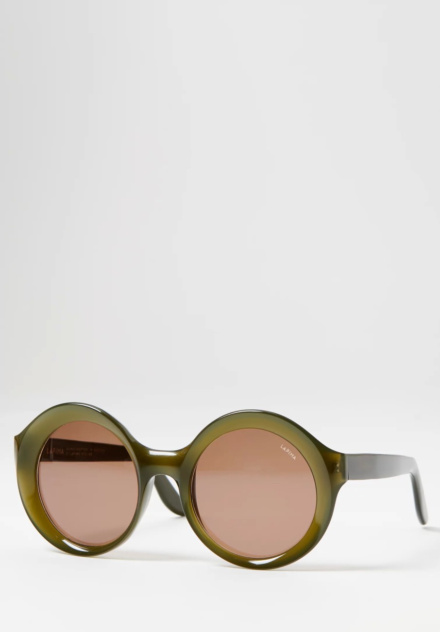 Lapima Sunglasses | Carolina X Sunglasses In Oliva Green