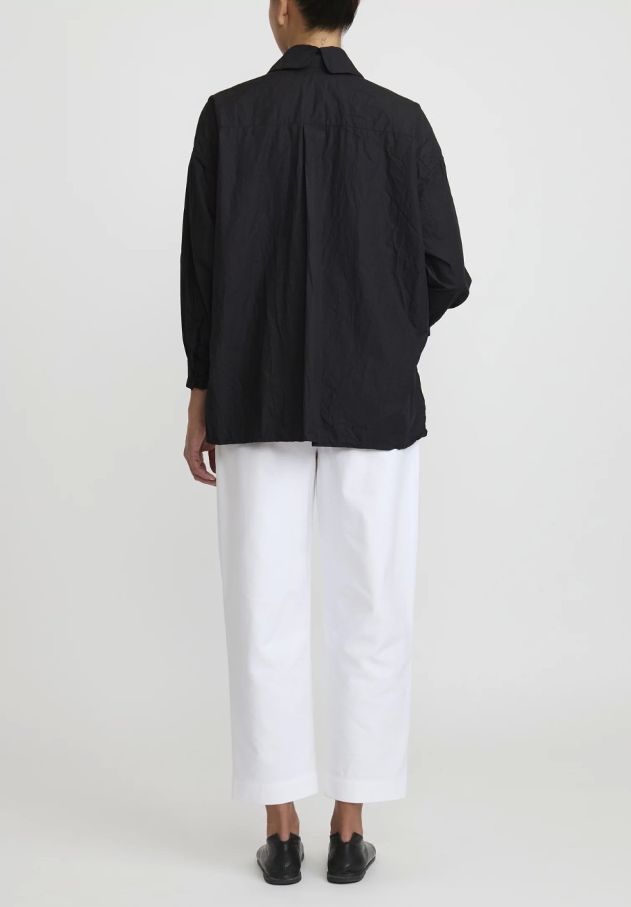 Daniela Gregis Pants | Cotton Twill Sigaretta Elastico Pants In Bianco White