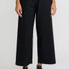 Daniela Gregis Pants | Cotton Pigiama Fondo Stretto Pants In Nero Black