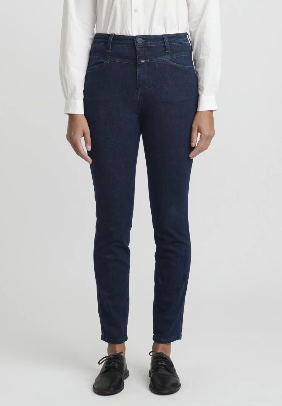 Closed Pants | Skinny Pusher High-Rise Jeans In Dark Blue