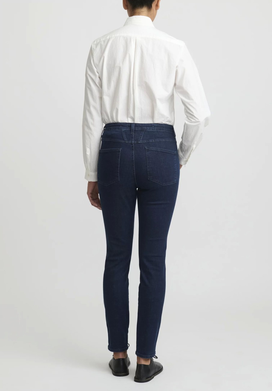 Closed Pants | Skinny Pusher High-Rise Jeans In Dark Blue