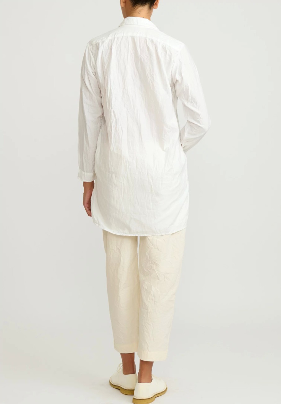 Daniela Gregis Shirts & Blouses | Washed Cotton Camicia Fratello Lavata Shirt In Bianco White