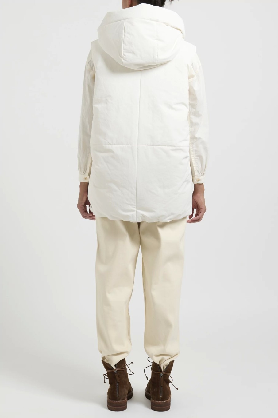 Jil Sander+ Outerwear | Gilet 01 Puffer Vest In Natural White