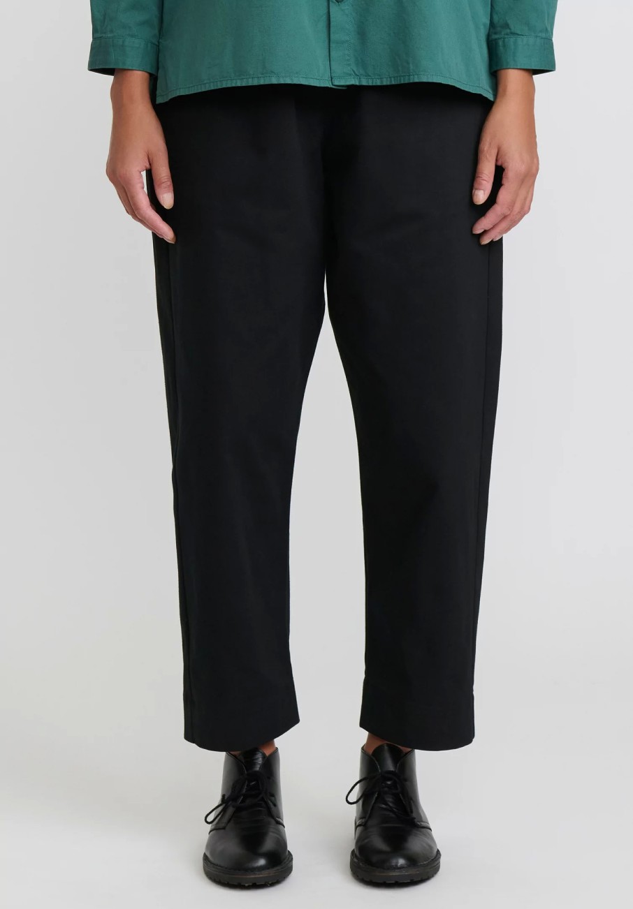 Toogood Pants | Paper Maker Brushed Cotton Drill Pants In Flint Black