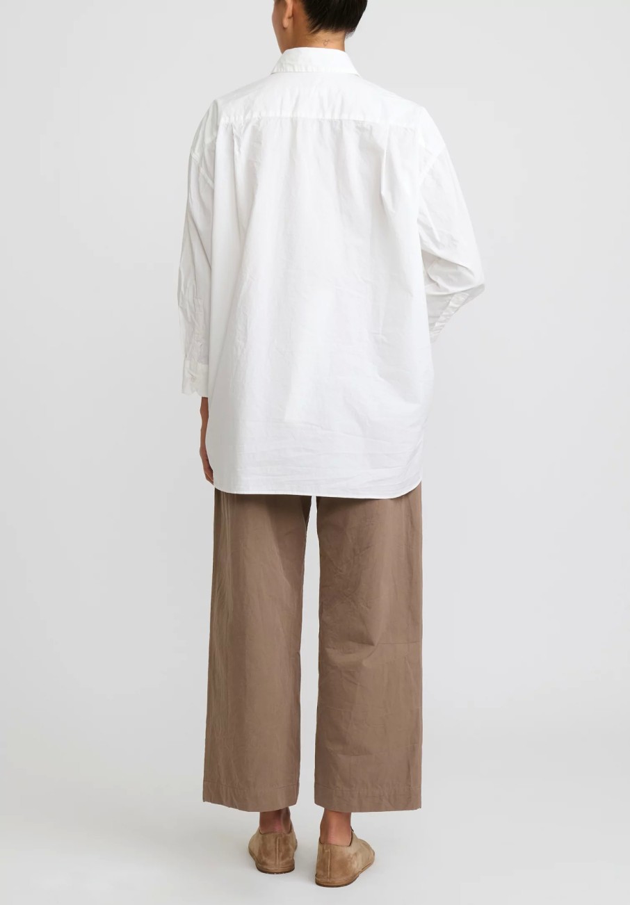 Casey Casey Shirts & Blouses | Light Paper Cotton Hamnet Shirt In Off White