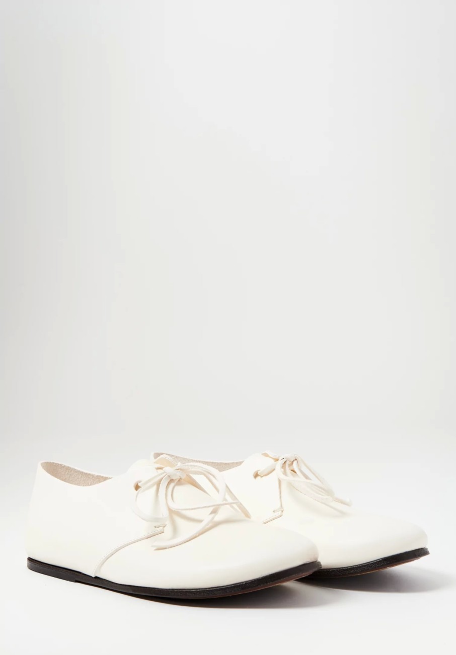 Album di Famiglia Shoes | Album Di Famiglia Leather Shoe In Milk White