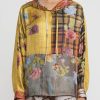 Bokja Tops | Silk Assemblage 22 Riverside Hoodie In Yellow, Orange & Green