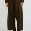 Rundholz Dip Pants | Wool And Raccoon Hair Drop Crotch Pants In Khaki Brown