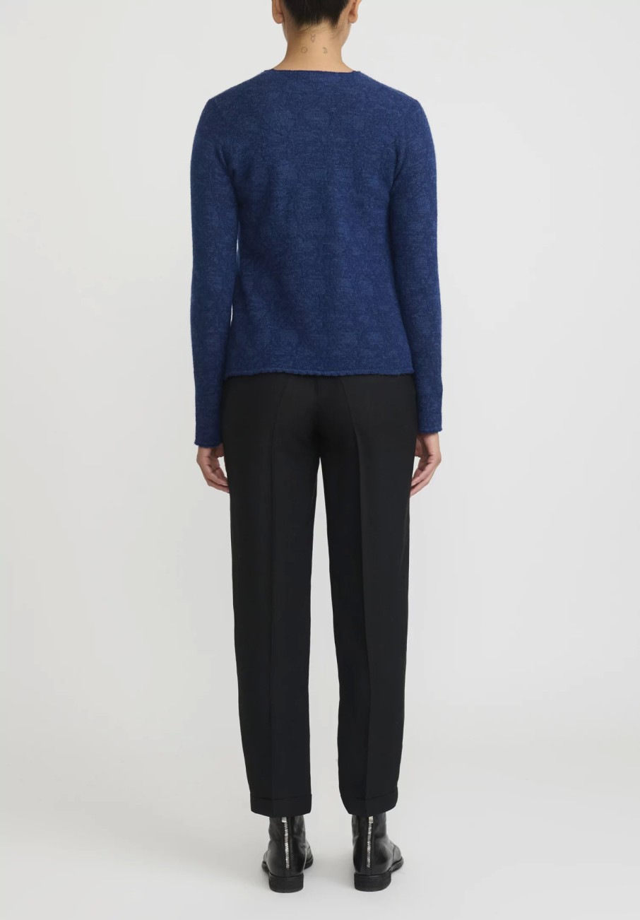 Lainey Keogh Knitwear | Lightweight Cardigan In Sapphire & Navy Blue