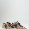 Golden Goose Sneakers | Suede Super Star Classic With List In Taupe & Platinum