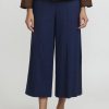 Sophie Hong Pants | Linen Culottes In Blue