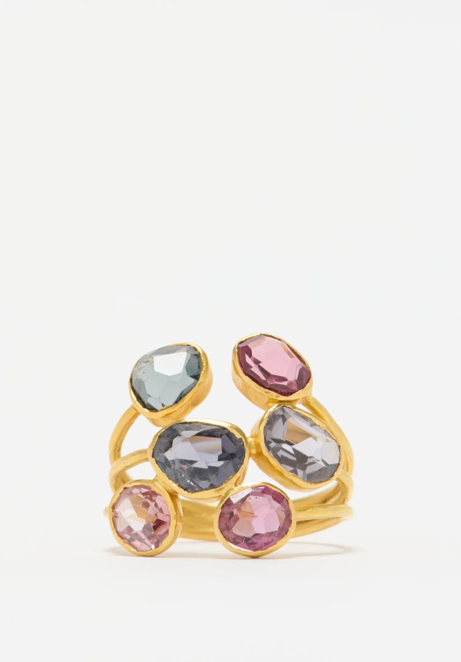 Pippa Small Rings | 18K, Light And Space Spinel Almost Ring