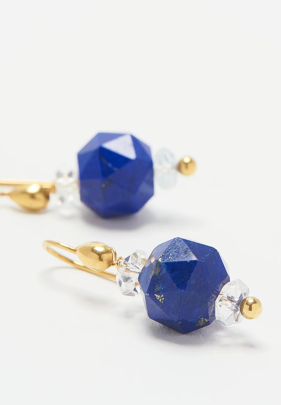 Greig Porter Earrings | 18K, Lapis Lazuli And Herkimer Diamond Earrings