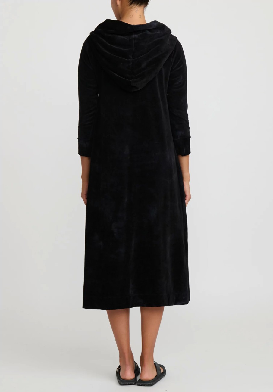 Gilda Midani Dresses | Pattern Dyed Hooded Maria Dress In Fire Ring