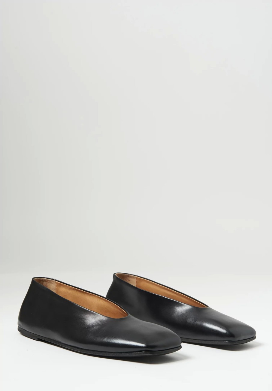 Marsèll Loafers & Slip-Ons | Spatolona Ballerina Slip-On In Nero Black