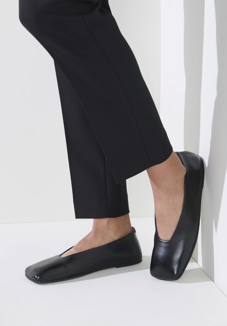 Marsèll Loafers & Slip-Ons | Spatolona Ballerina Slip-On In Nero Black