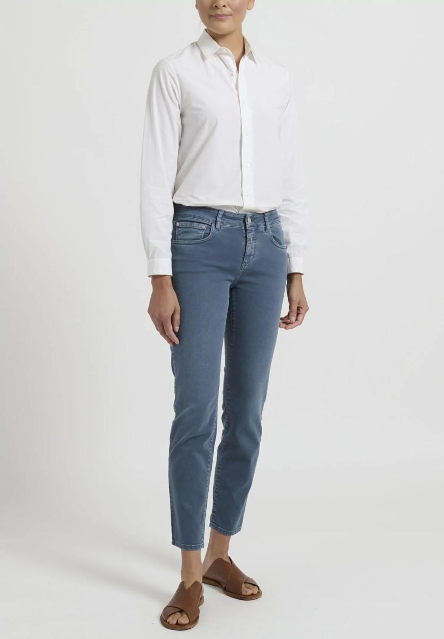 Closed Denim | Baker'' Cropped Narrow Jeans In Polar Blue