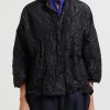 Daniela Gregis Jackets | Washed Silk Gladiolo Mirta Jacket In Black