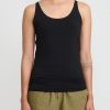 Album di Famiglia Tops | Cotton Canotta Tank Top In Black