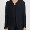 Issey Miyake Jackets | Wooly Pleats Top In Dark Navy Blue