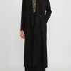 Uma Wang Decorative Coats | Double Breasted Jacquard Callie Coat In Black