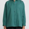 Toogood Shirts & Blouses | Cotton Twill Draughtsman Shirt In Viridian Green