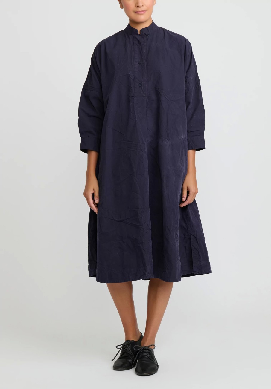 Casey Casey Dresses | Cotton Surf Dress In Ink Blue