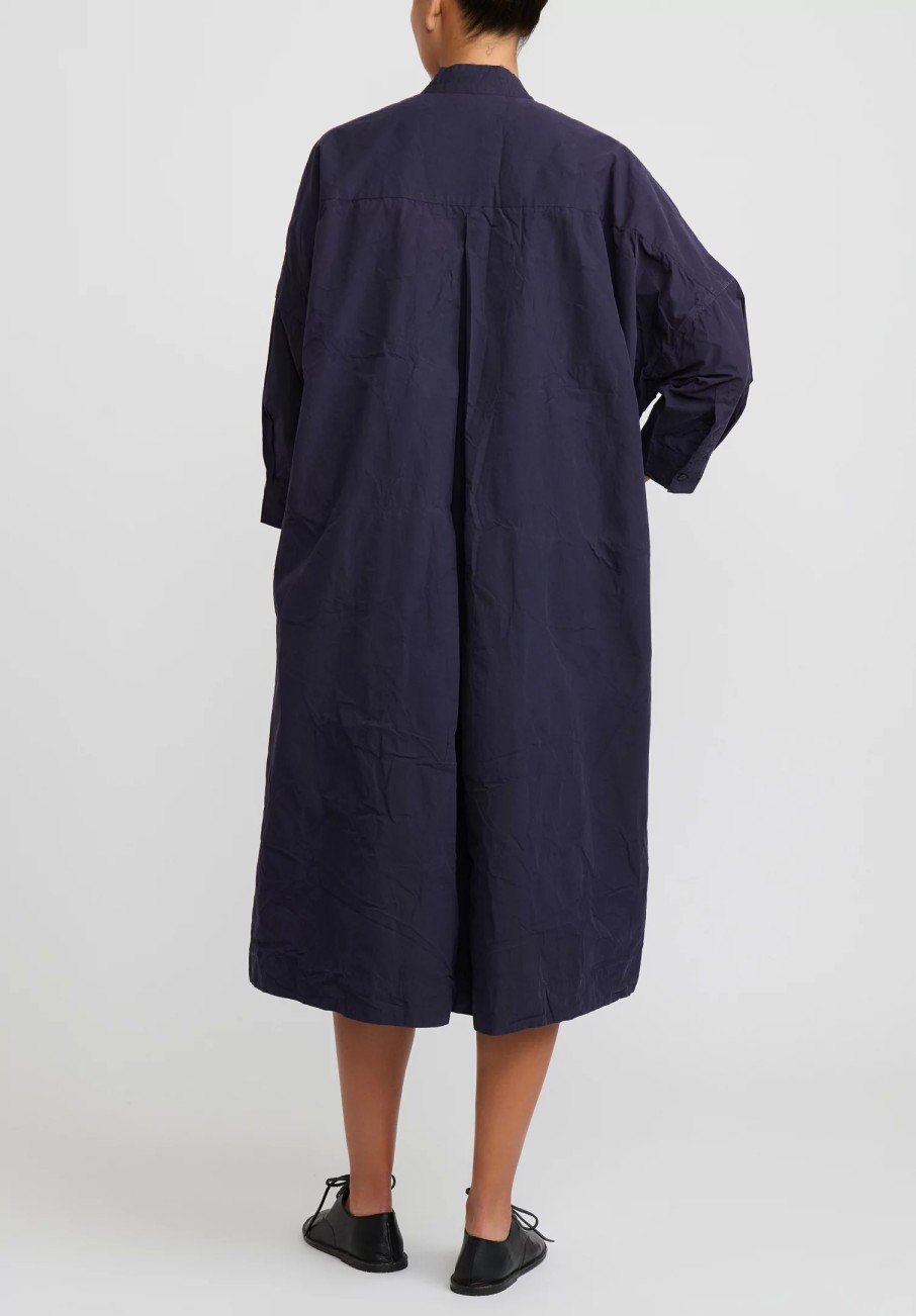 Casey Casey Dresses | Cotton Surf Dress In Ink Blue