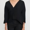 Issey Miyake Tops | Concretion Pleats Cardigan In Black