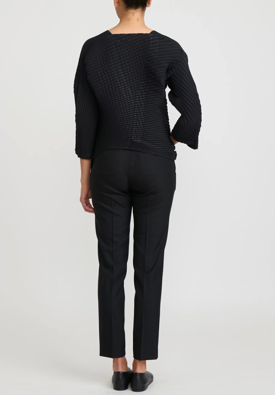 Issey Miyake Tops | Concretion Pleats Cardigan In Black