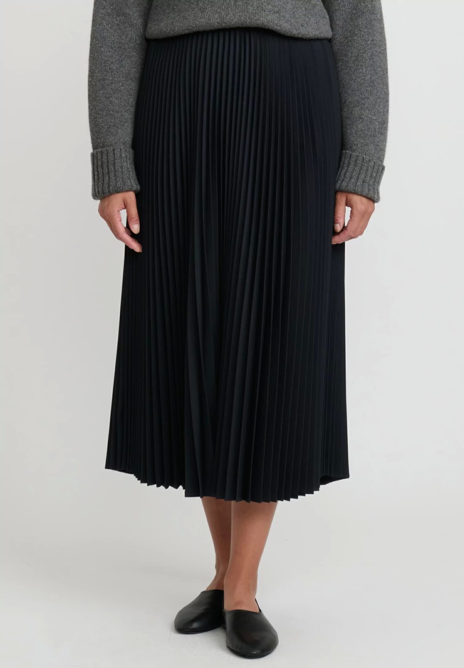 Jil Sander Skirts | Pleated W Skirt In Black