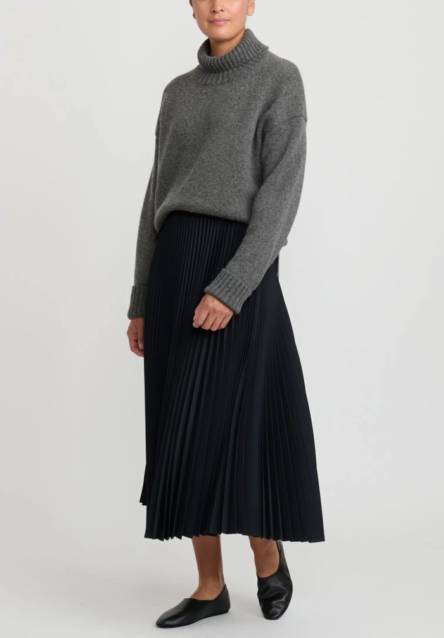 Jil Sander Skirts | Pleated W Skirt In Black