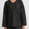 Noir Handmade Jackets | Cracked Mud Silk Short Jacket In Black & Brown