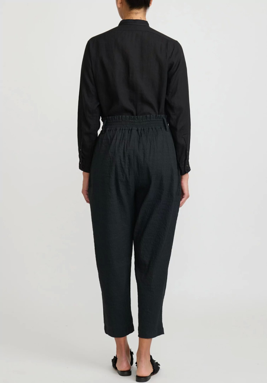 A Tentative Atelier Pants | Elastic Dart Pants In Black