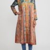 Bokja Dresses | Silk Twill Regalia Z Dress In Blue & Orange