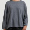 Hania New York Knitwear | Short Sasha Sweater In Smog Grey