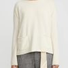 A Tentative Atelier Knitwear | Loro Piana Cashmere Loose Pocket Sweater In Off White