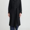 Chez Vidalenc Coats & Dusters | Wool Mar Trench Coat In Black