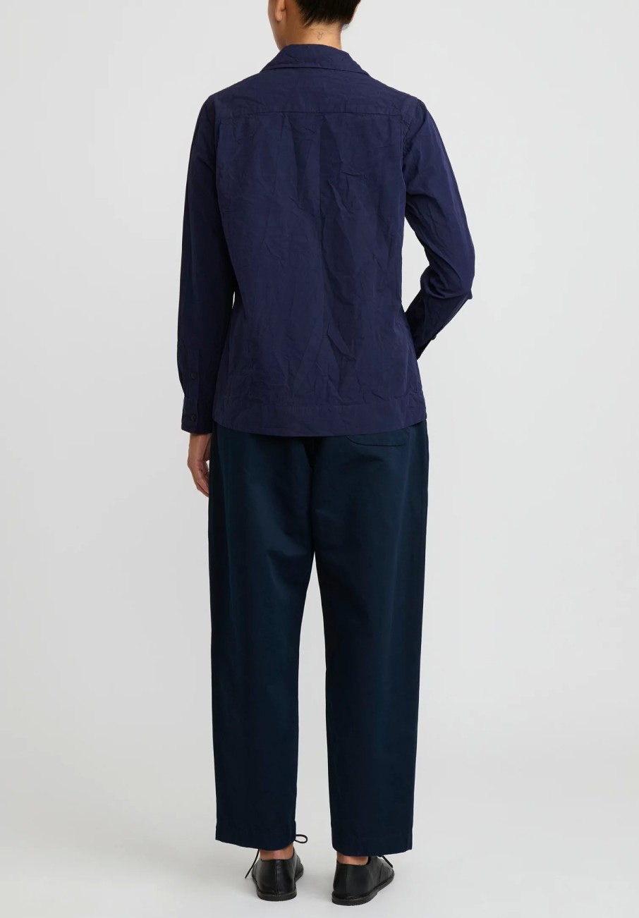 Casey Casey Pants | Twill Fabi Italian Pant In Navy Blue