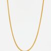 Prounis Necklaces | 22K, Duo Loop-In-Loop Chain With Fibula Clasp, 16 Inches