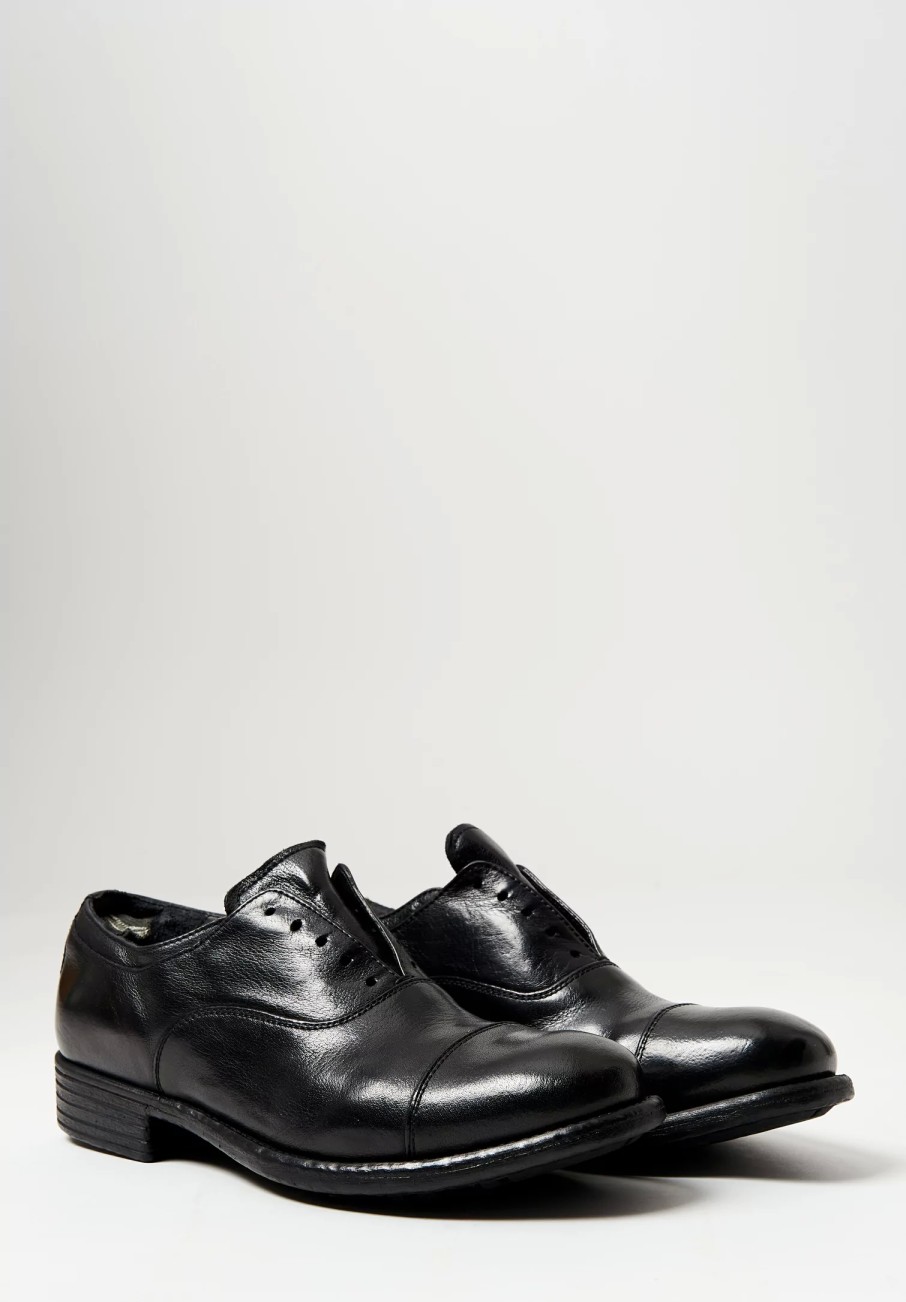 Officine Creative Loafers & Slip-Ons | Leather Calixte Ignis T. Shoes In Nero Black