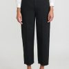 Closed Pants | Cotton Linen High-Rise Mawbray Pants In Black