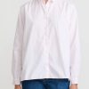 Bergfabel Shirts & Blouses | Washed Paper Cotton Loose Tyrol Shirt In Pale Pink