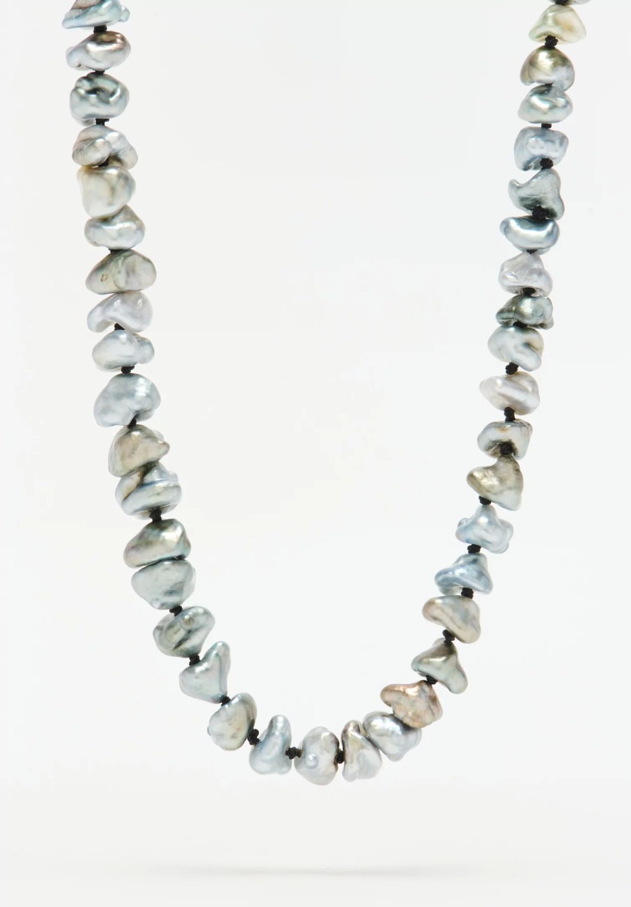 Denise Betesh Necklaces | 22K, 20K, Natural Tahitian Keshi Pearl Necklace